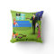 Retro Urban Christmas Couple Throw Pillow