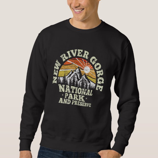 Retro US 1978 New River Gorge National Park Preser Sweatshirt (Front)