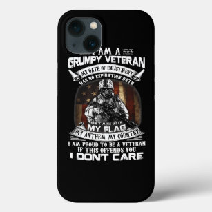 Retro US Flag Veteran Day Dont Mess With My Flag P iPhone 13 Case