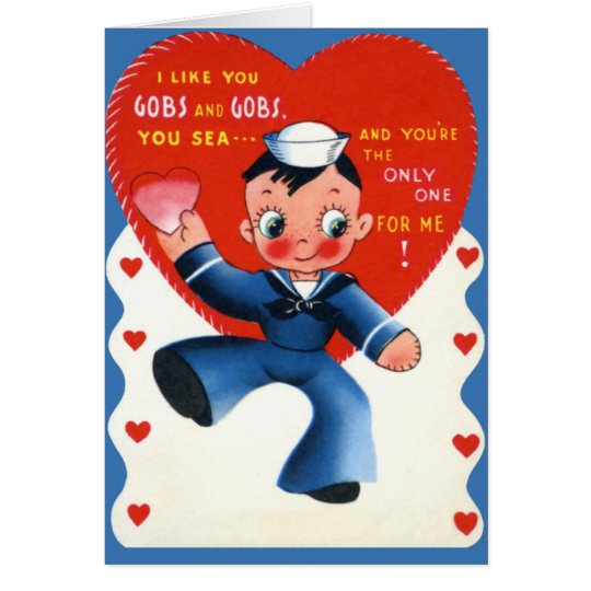 Retro Us Military Valentines Day Card Navy Zazzle