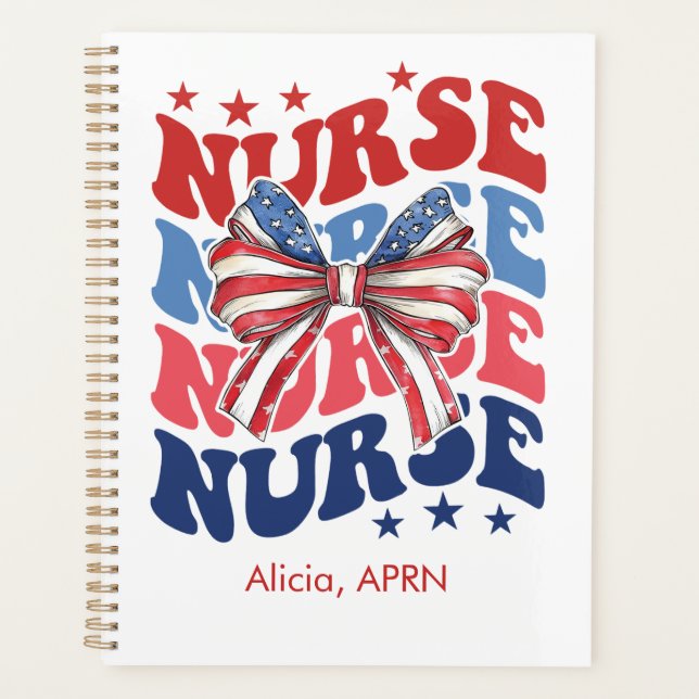 Retro US Style Nurse Planner (Front)