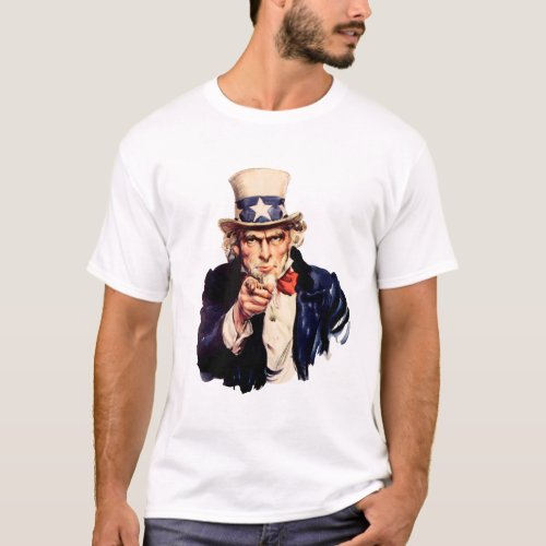 Retro US Uncle Sam T_Shirt