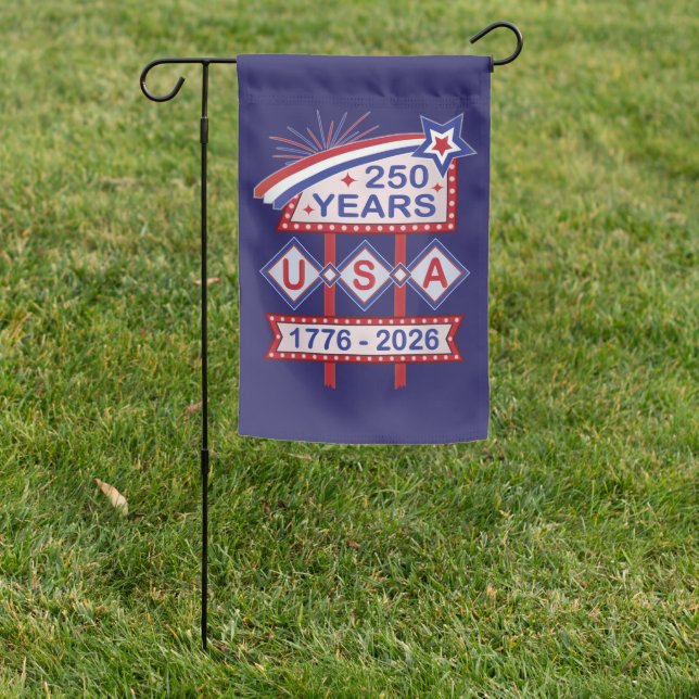 Retro USA 250th Anniversary Marquee Sign 1776-2026 (In SItu)