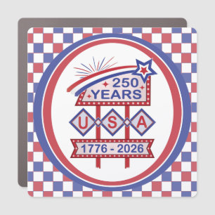 Retro USA 250th Anniversary Marquee Sign 1776-2026