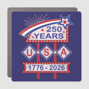 Retro USA 250th Anniversary Marquee Sign 1776-2026
