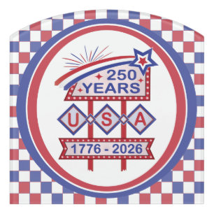 Retro USA 250th Anniversary Marquee Sign 1776-2026