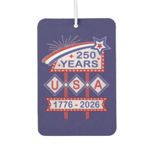 Retro USA 250th Anniversary Marquee Sign 1776-2026 Air Freshener