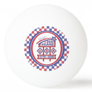Retro USA 250th Anniversary Marquee Sign 1776-2026 Ping Pong Ball