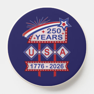 Retro USA 250th Anniversary Marquee Sign 1776-2026 PopSocket