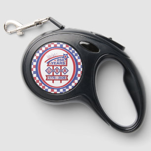 Retro USA 250th Anniversary Marquee Sign 1776-2026 Retractable Pet Leash