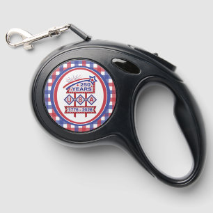 Retro USA 250th Anniversary Marquee Sign 1776-2026 Retractable Pet Leash