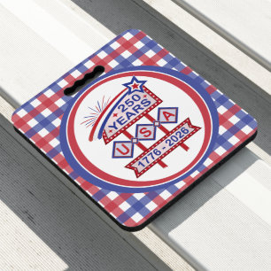 Retro USA 250th Anniversary Marquee Sign 1776-2026 Seat Cushion