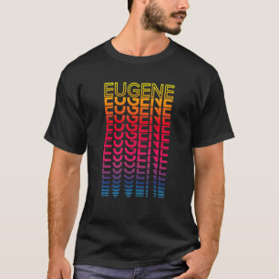 Retro Usa Colorful City Nostalgic Eugene T-Shirt