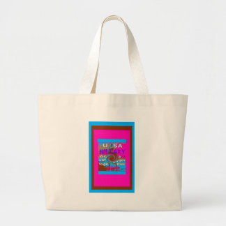 Retro USA Stronger Together Abstract Art Print Large Tote Bag