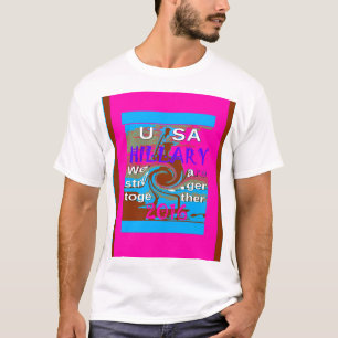 Retro USA Stronger Together Abstract Art Print T-Shirt