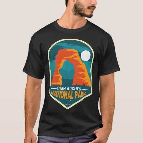 Retro Utah Arches National Park Vintage Eighties T_Shirt