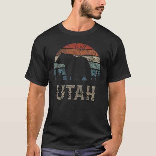 Retro Utah Beehive State National Parks Mighty 5 B T_Shirt
