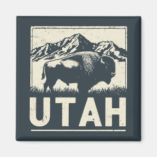 Retro Utah Magnet