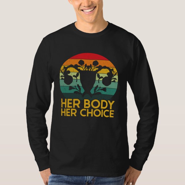 Retro Uterus Support Hysterectomy Recovery Product T-Shirt (Front)