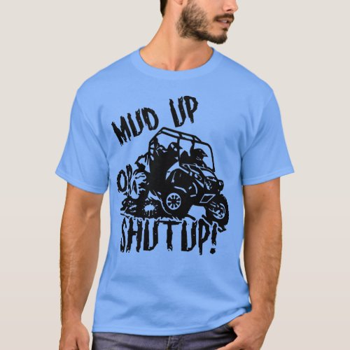 Retro UTV SXS Rider Mud Up ATV Offroad Riding SXS  T_Shirt