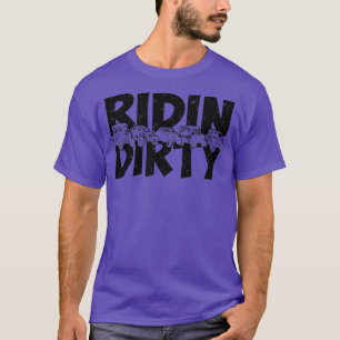 Retro UTV SXS Rider Riding Dirty ATV Offroad Ridin T-Shirt