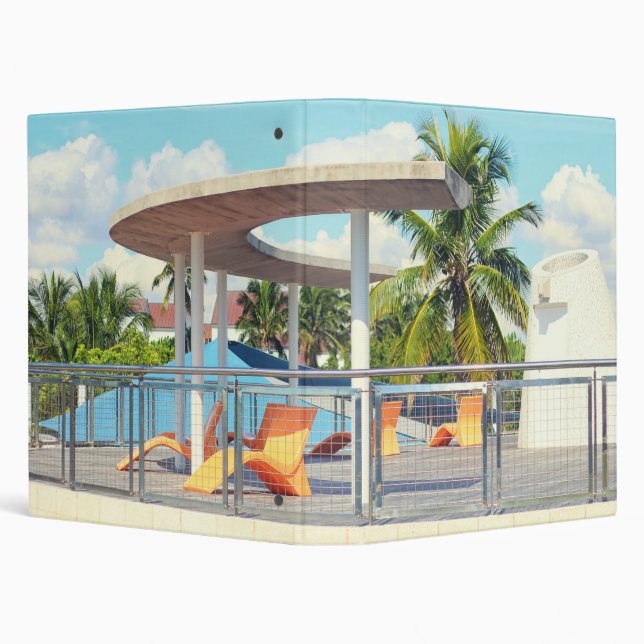 retro vacation 3 ring binder (Background)