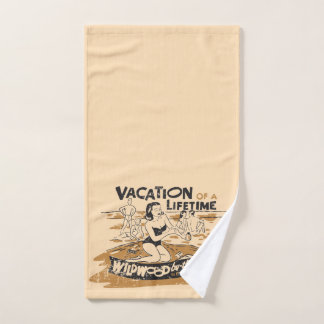 Retro Vacation of a Lifetime Wildwood NJ Guest Hand Towel