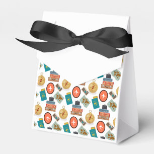 Retro Vacation Travel Themed Favor Boxes