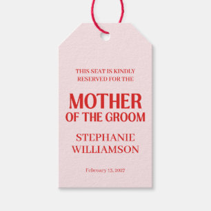 Retro Valentine Bridal Shower Red Pink Gift Tags