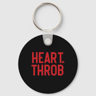 Retro Valentine Heart Throb Toddler Boy Valentines Keychain