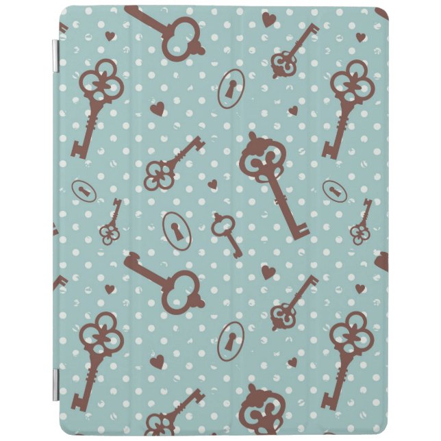 Retro Valentine Keys iPad Smart Cover (Front)