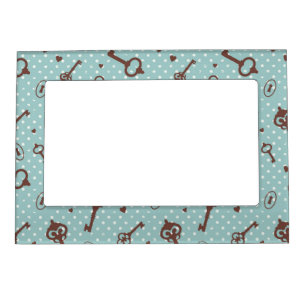 Retro Valentine Keys Magnetic Picture Frame