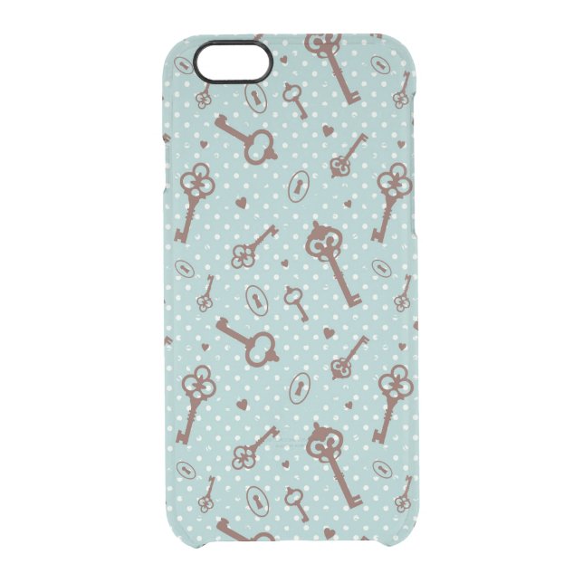 Retro Valentine Keys Uncommon iPhone Case (Back)