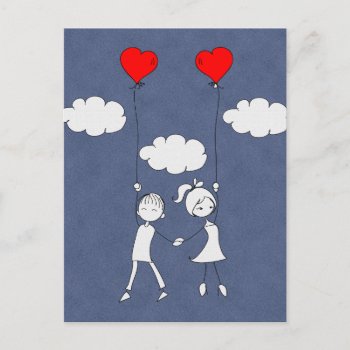 Retro Valentine Love Sweetheart Holiday Postcard by Home_Sweet_Holiday at Zazzle