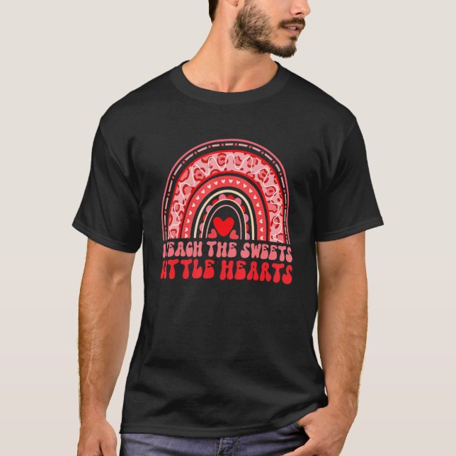 Retro Valentines Day For Teachers Clothes Mens Wom T-Shirt (Front)