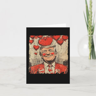 Retro Valentines Day Funny Humorous Trump Is My Va Card