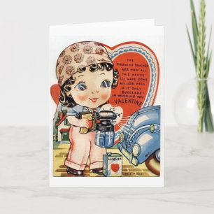 Retro Valentine's Day Holiday Card