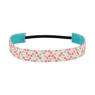 Retro Valentine's Day Pattern Athletic Headband