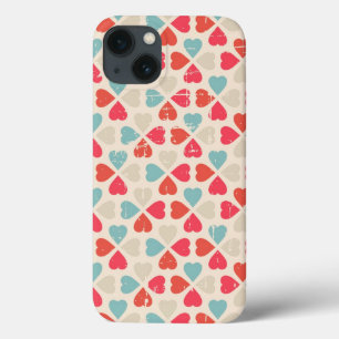 Retro Valentine's Day Pattern iPhone 13 Case