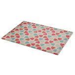 Retro Valentine&#39;s Day Pattern Cutting Board