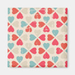 Retro Valentine&#39;s Day Pattern Magnet
