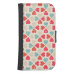 Retro Valentine&#39;s Day Pattern Phone Wallet