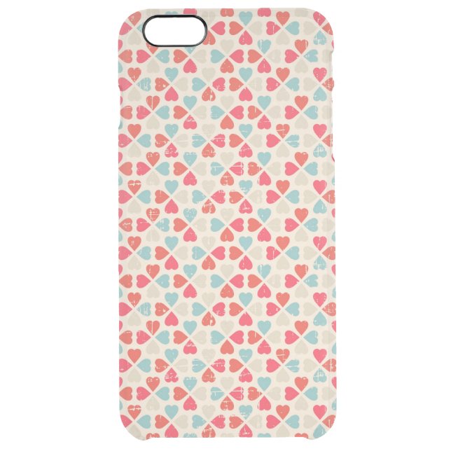 Retro Valentine's Day Pattern Uncommon iPhone Case (Back)