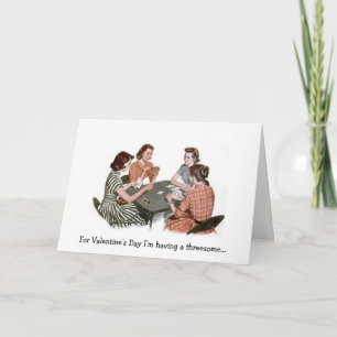 Retro - Valentine's Day Threesome, Holiday Card