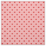 retro valentines dots hearts pink red fabric