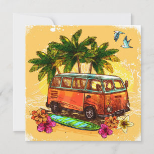 Retro Van Holiday Card