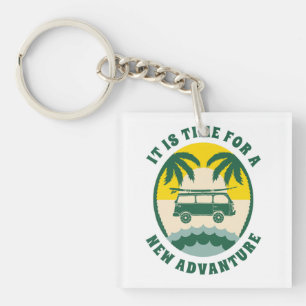 Retro Van Life Keychain