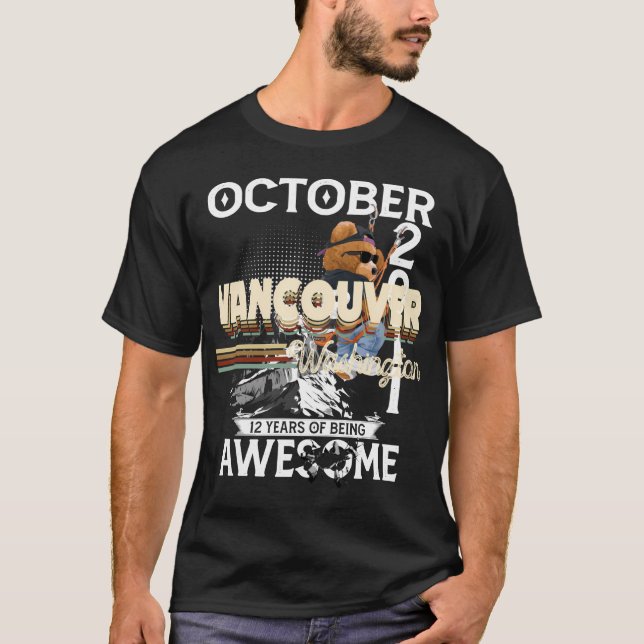 Retro Vancouver Washington Wa Gifts Souvenirs Men  T-Shirt (Front)