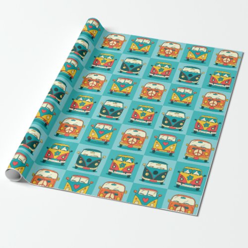 Retro Vans Wrapping Paper
