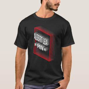 Retro Vaporwave Albert Lea Minnesota MN T-Shirt